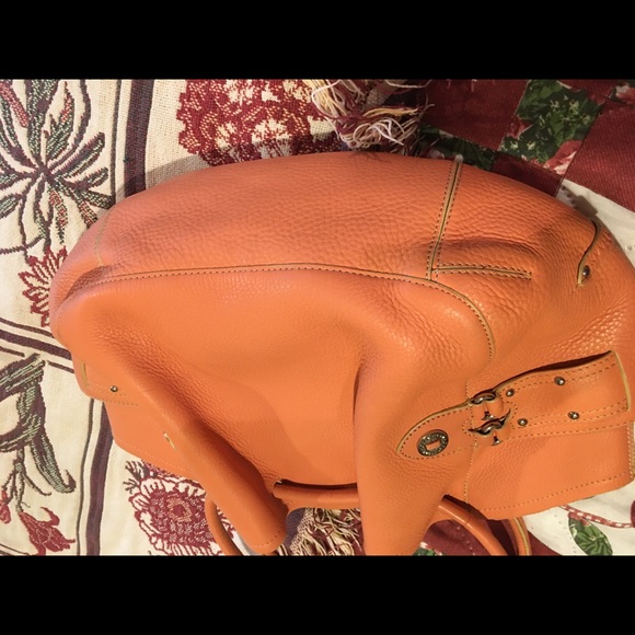 SOLD Cole Han Leather Peach Handbag - Picture 5 of 6